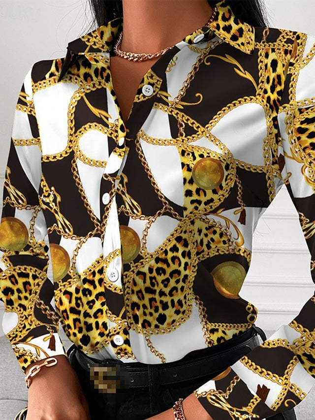 R&B | Schicke Damenbluse mit Goldenen Details