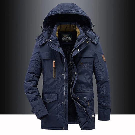 Lässige wattierte Parka-Jacke – warmer, isolierter Wintermantel