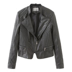 R&B | Klassische Bikerjacke Kunstleder Zeitloses Design
