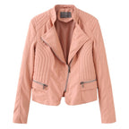 R&B | Klassische Bikerjacke Kunstleder Zeitloses Design