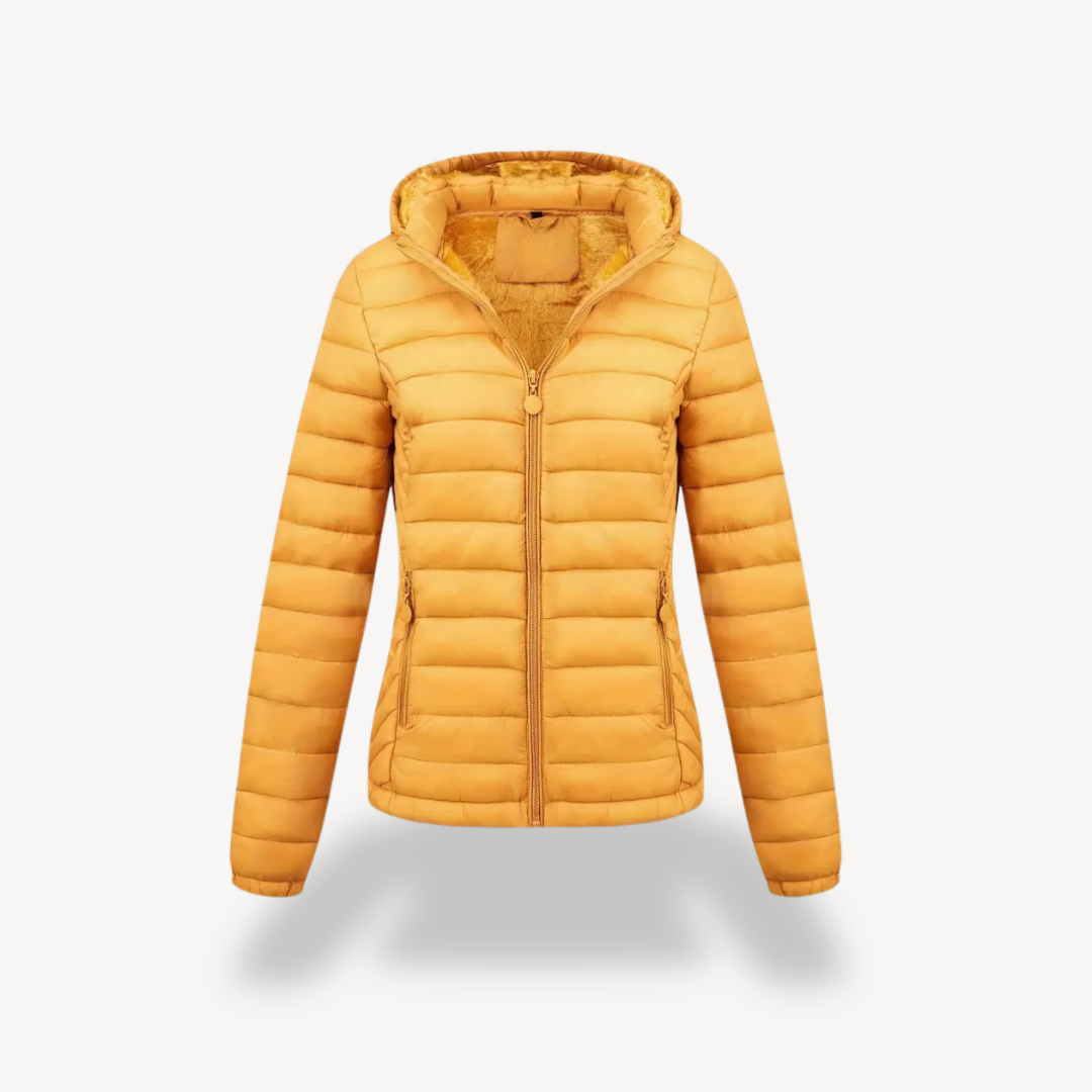 R&B | Damen Gesteppte Pufferjacke mit Kapuze