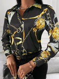 R&B | Schicke Damenbluse mit Goldenen Details