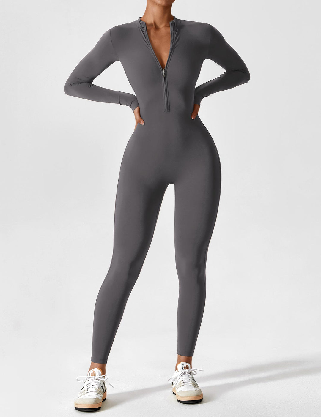 R&B - Schicker Herbst-Overall mit Stehkragen und Reißverschluss für Frauen