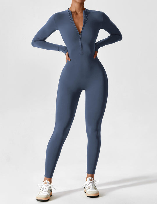 R&B - Schicker Herbst-Overall mit Stehkragen und Reißverschluss für Frauen