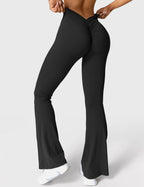 R&B | Ausgestellte Leggings mit V-Ausschnitt