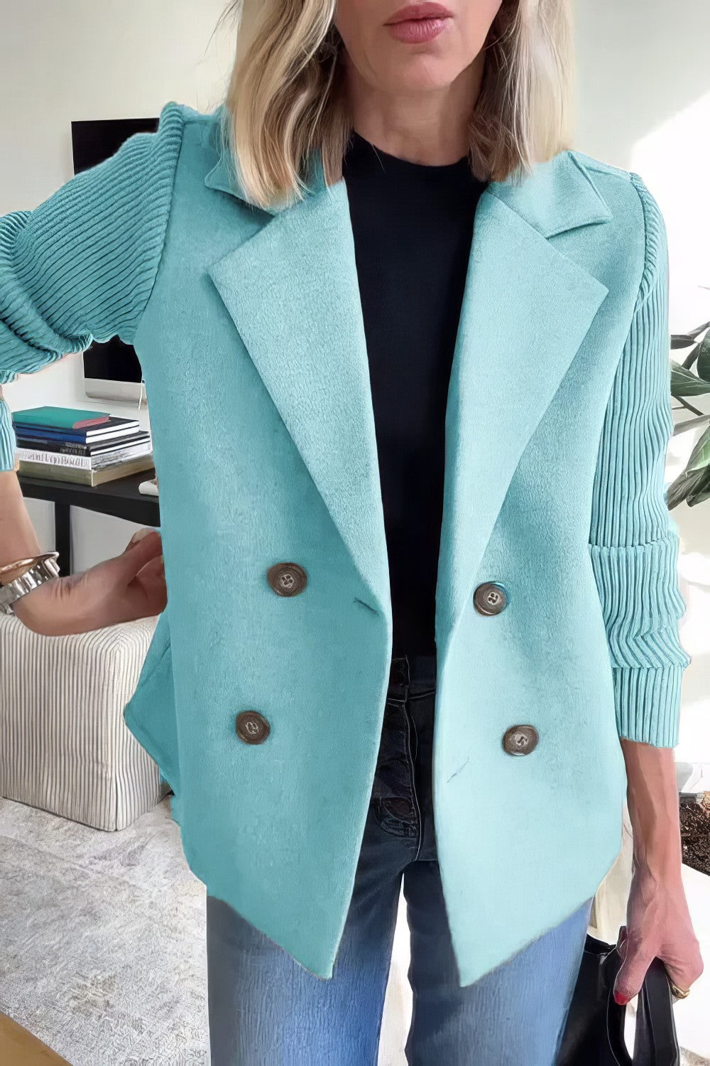 R&B | Blazer mit Struktur Doppelreihige Schließung Elegant und Komfortabel