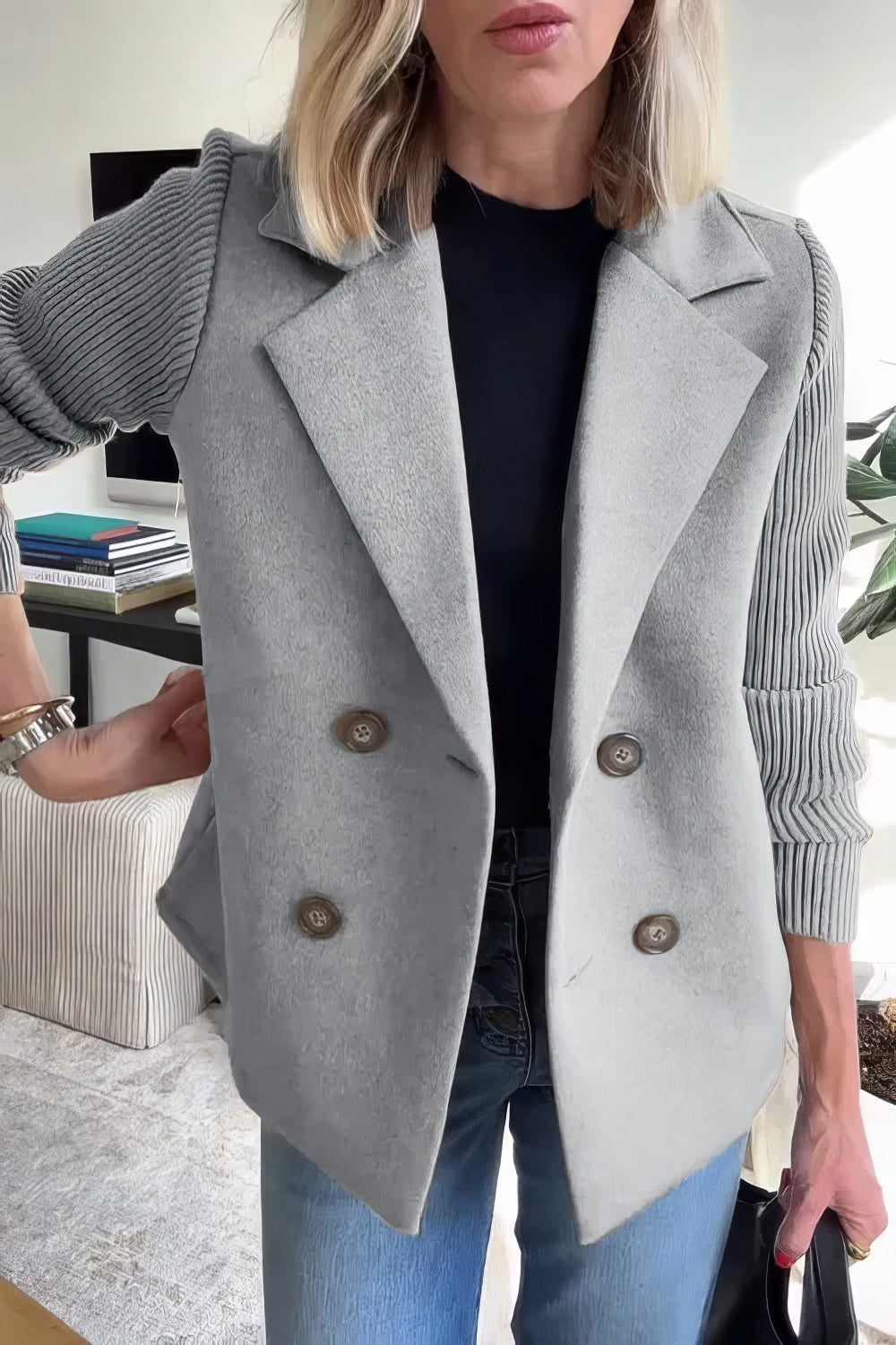 R&B | Blazer mit Struktur Doppelreihige Schließung Elegant und Komfortabel