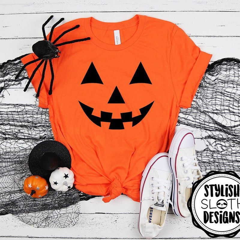 R&B| Frauen Halloween Kürbis Schädel Serie T-Shirt