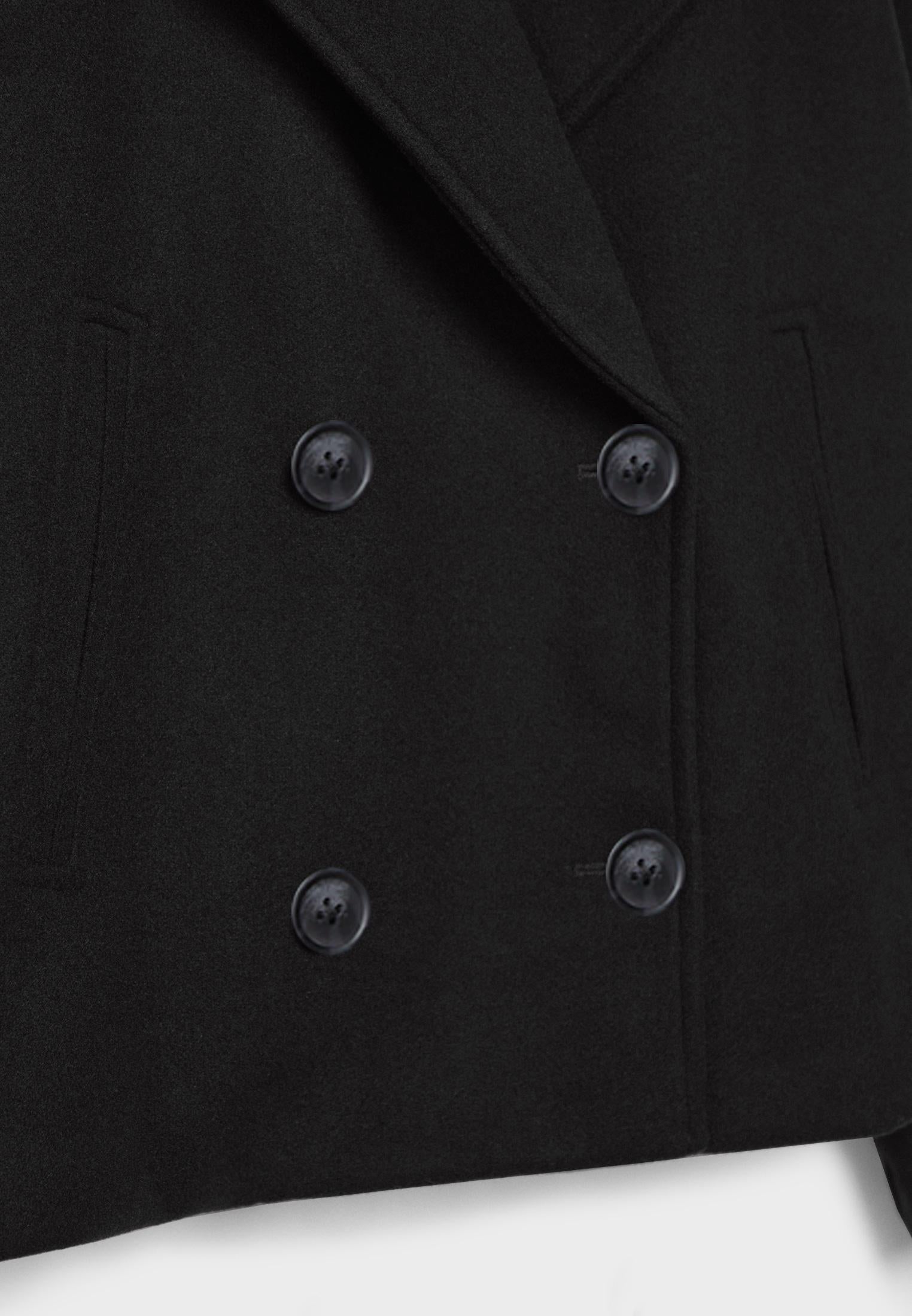R&B | Damen Kurzer Mantel Oversize Herbst Übergang
