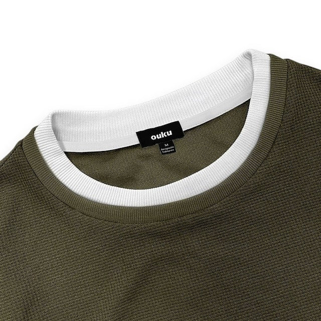 R&B | Strukturierter Strickpullover Lange Ärmel Lässiger und Stilvolles Aussehen
