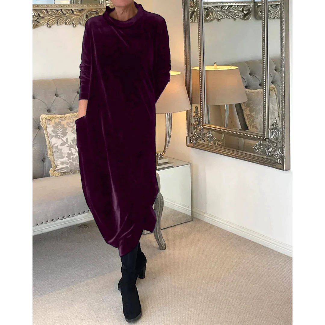 Rachel | Langes Kleid aus Samt