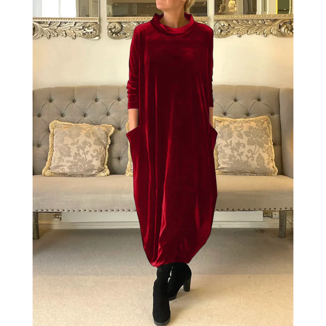 Rachel | Langes Kleid aus Samt