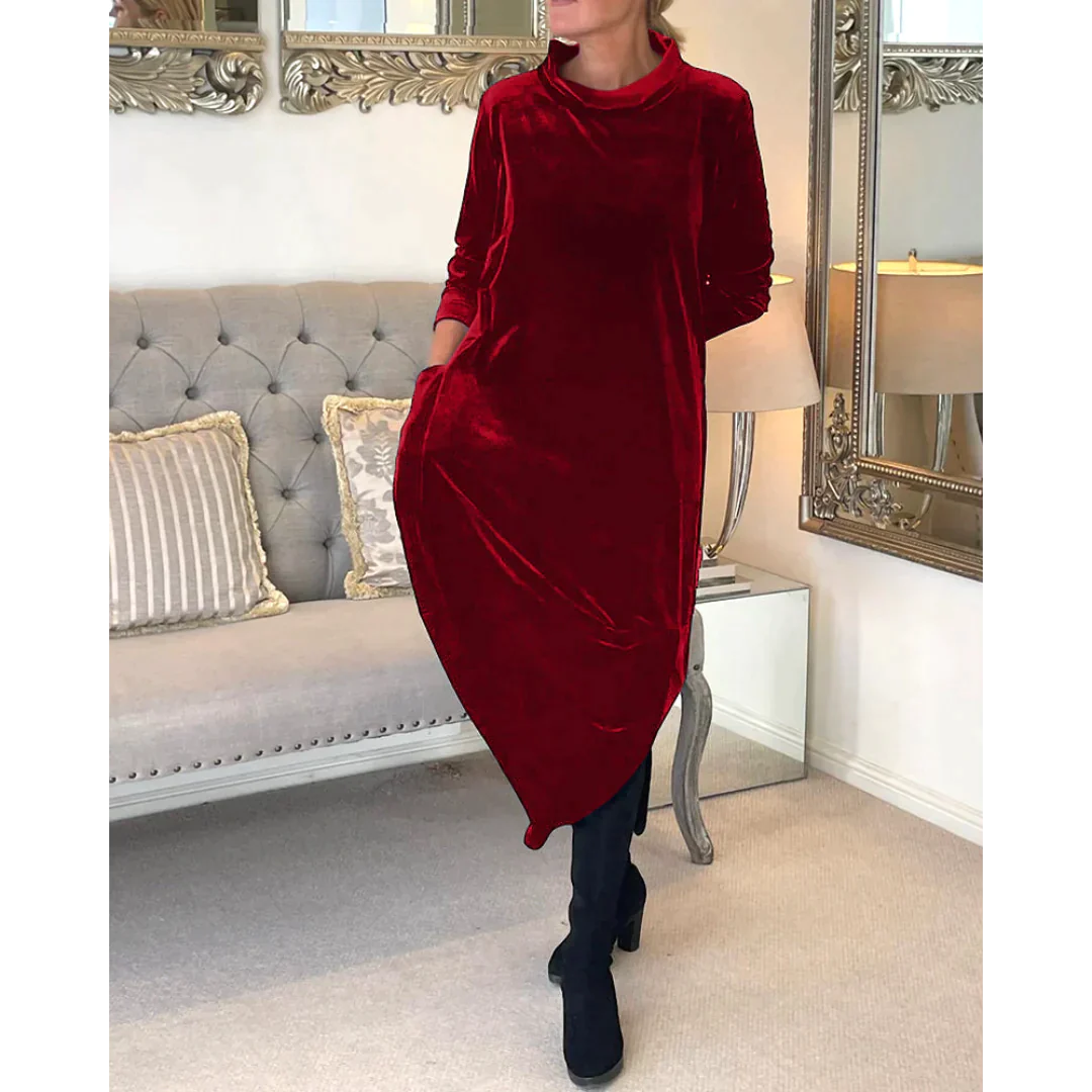 Rachel | Langes Kleid aus Samt