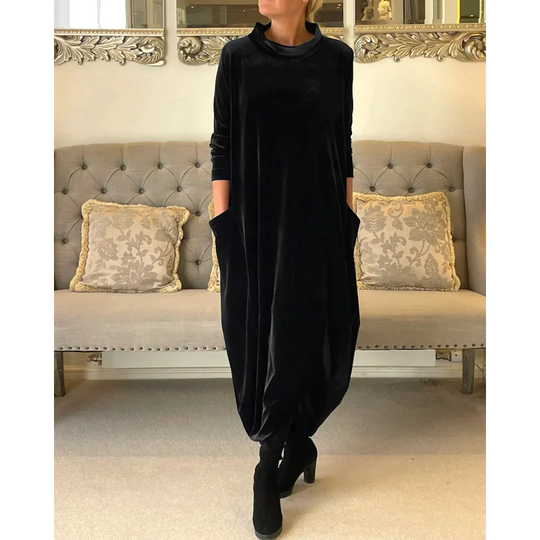 Rachel | Langes Kleid aus Samt