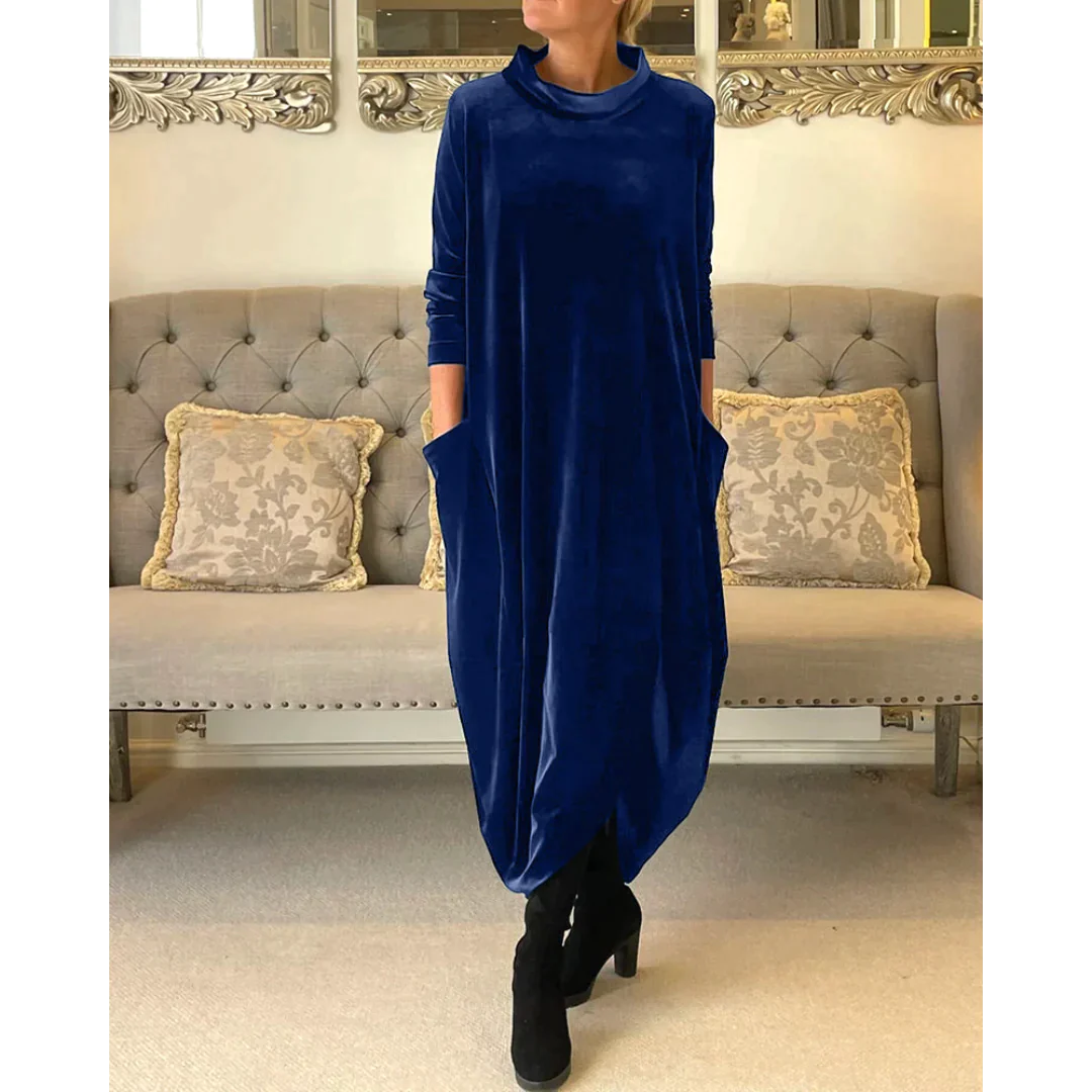 Rachel | Langes Kleid aus Samt