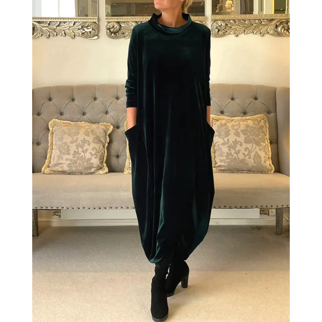 Rachel | Langes Kleid aus Samt