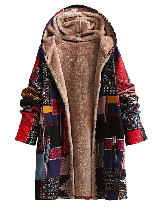 Olive | Warme und übergroße Fleecejacke für den Winter