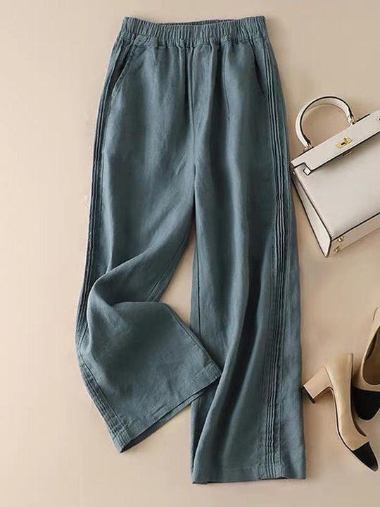 R&B | Weite Hose aus Baumwolle Casual Pants : Ihre einzigartige Eleganz 2024