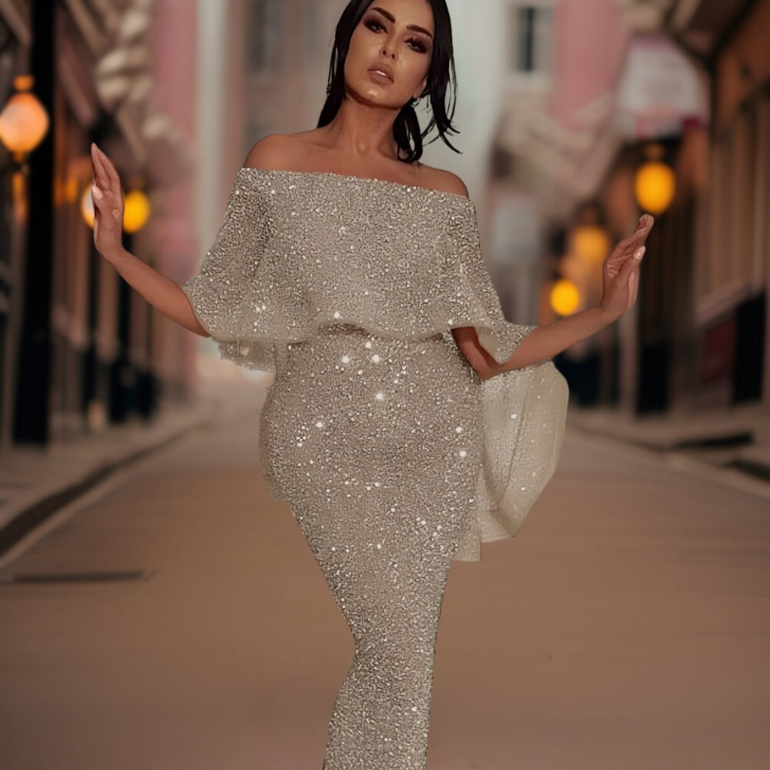 Everly | Off-Shoulder-Kleid mit Rüschen